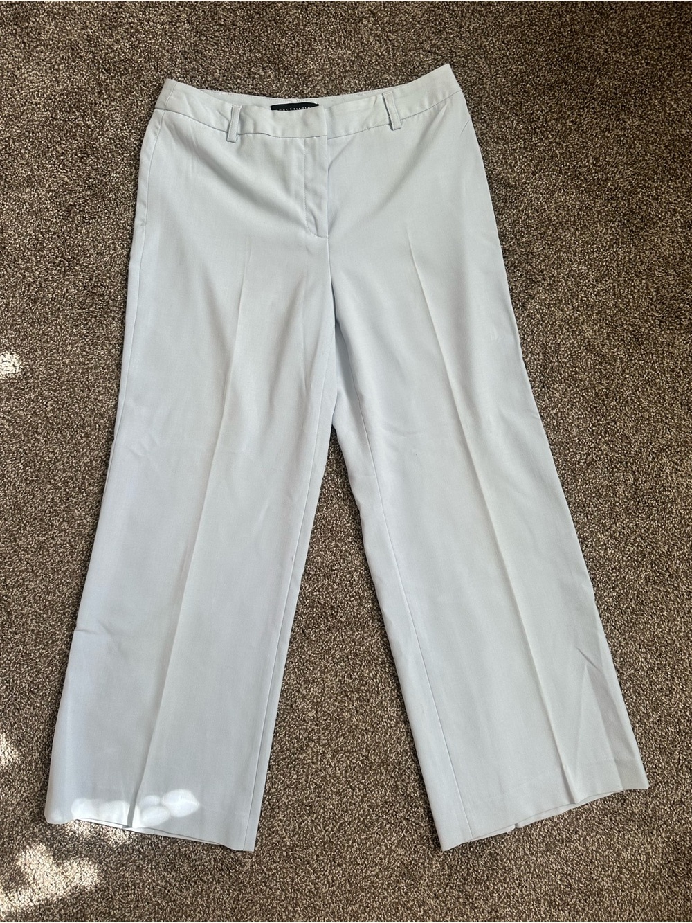 Classic Wide-Leg Dress Pants - Light blue